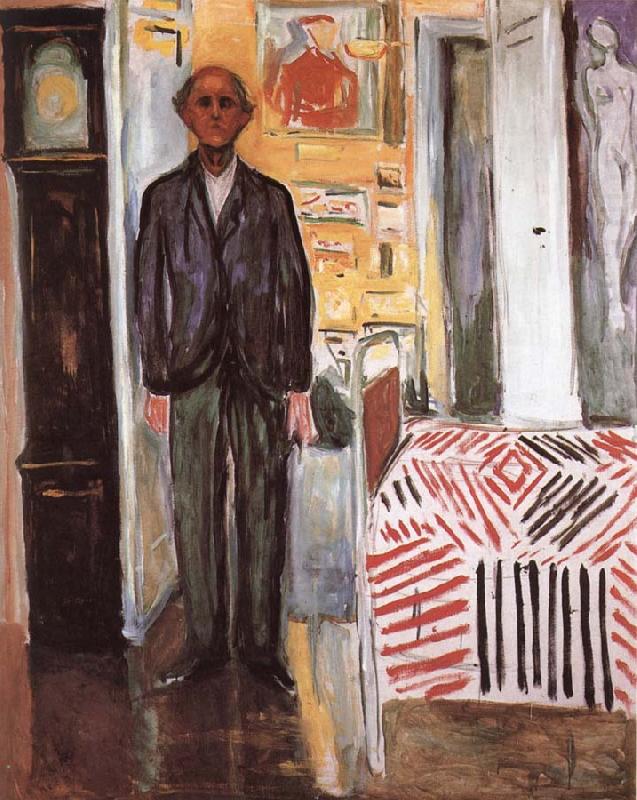 The Figure Between clock and bed, Edvard Munch